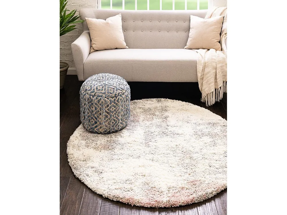 Tappeto Shaggy 100 x 100 Rosa Lachen Haze