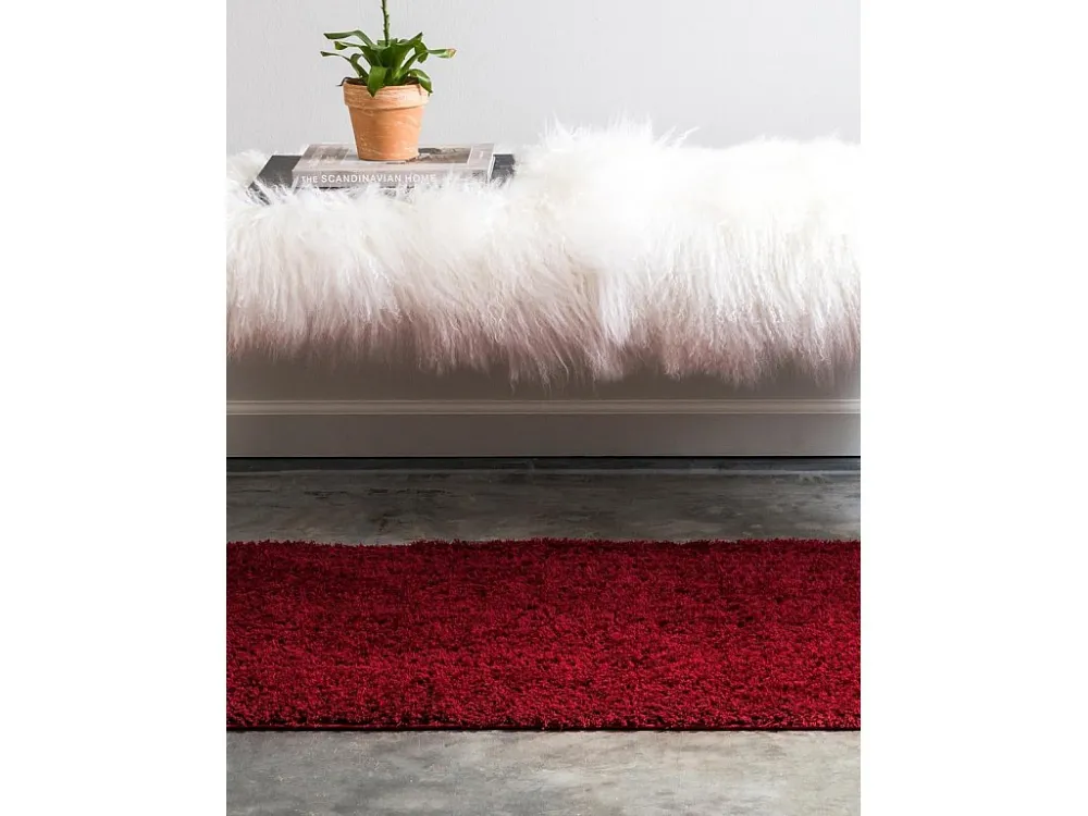Tappeto shaggy 120x62 rosso Luzern