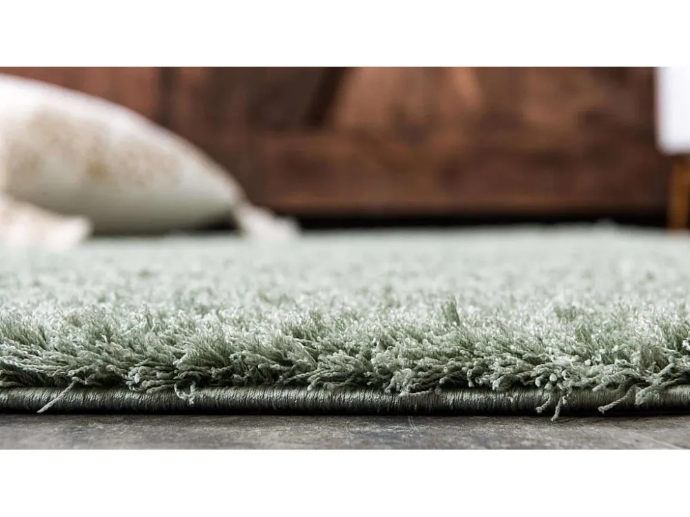 Tappeto shaggy 120x62 verde Luzern