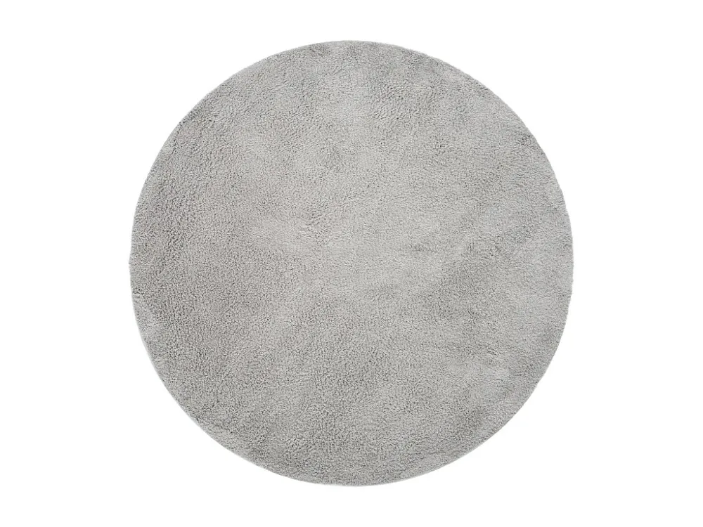 Tappeto shaggy 125x125 grigio argento Luzern