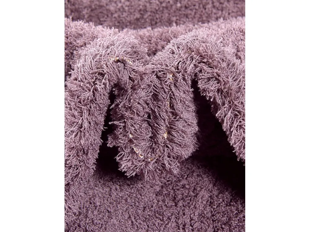 Tappeto shaggy 125x125 Viola Luzern