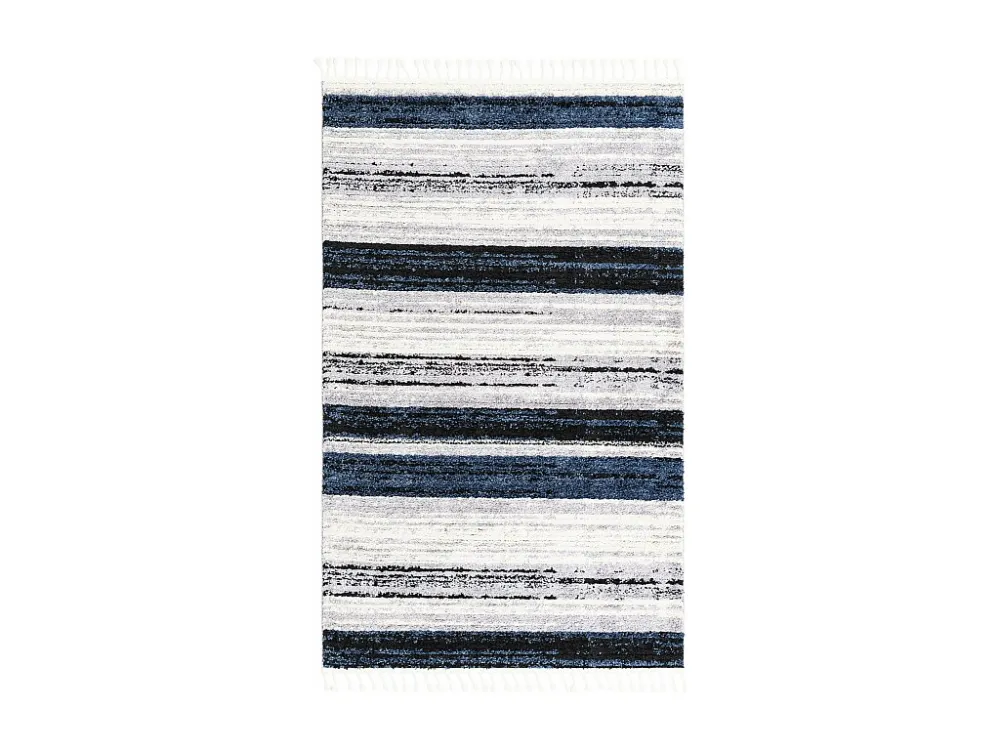 Tappeto shaggy 185x125 Blu Frauenfeldnea