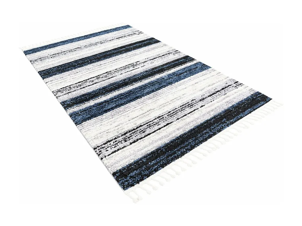 Tappeto shaggy 185x125 Blu Frauenfeldnea