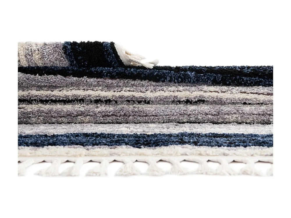 Tappeto shaggy 185x125 Blu Frauenfeldnea