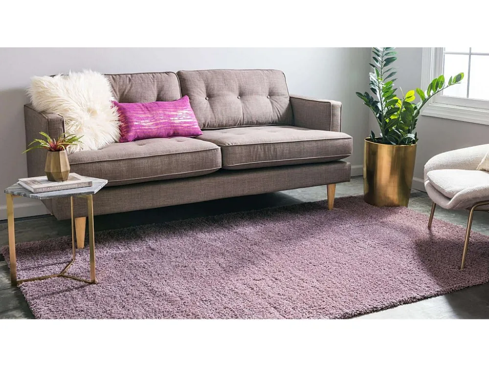 Tappeto shaggy 185x125 Viola Luzern