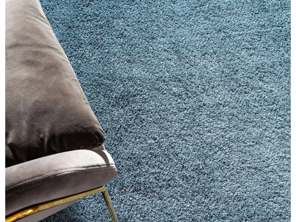 Tappeto shaggy 185x185 Blu Luzern