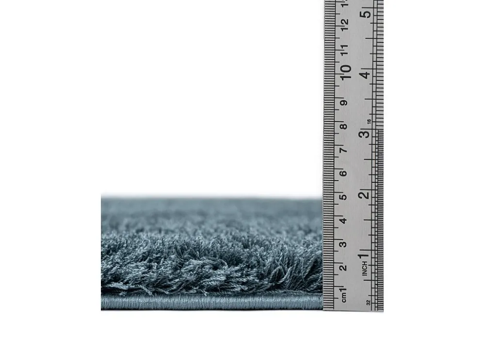 Tappeto shaggy 185x185 Blu Luzern