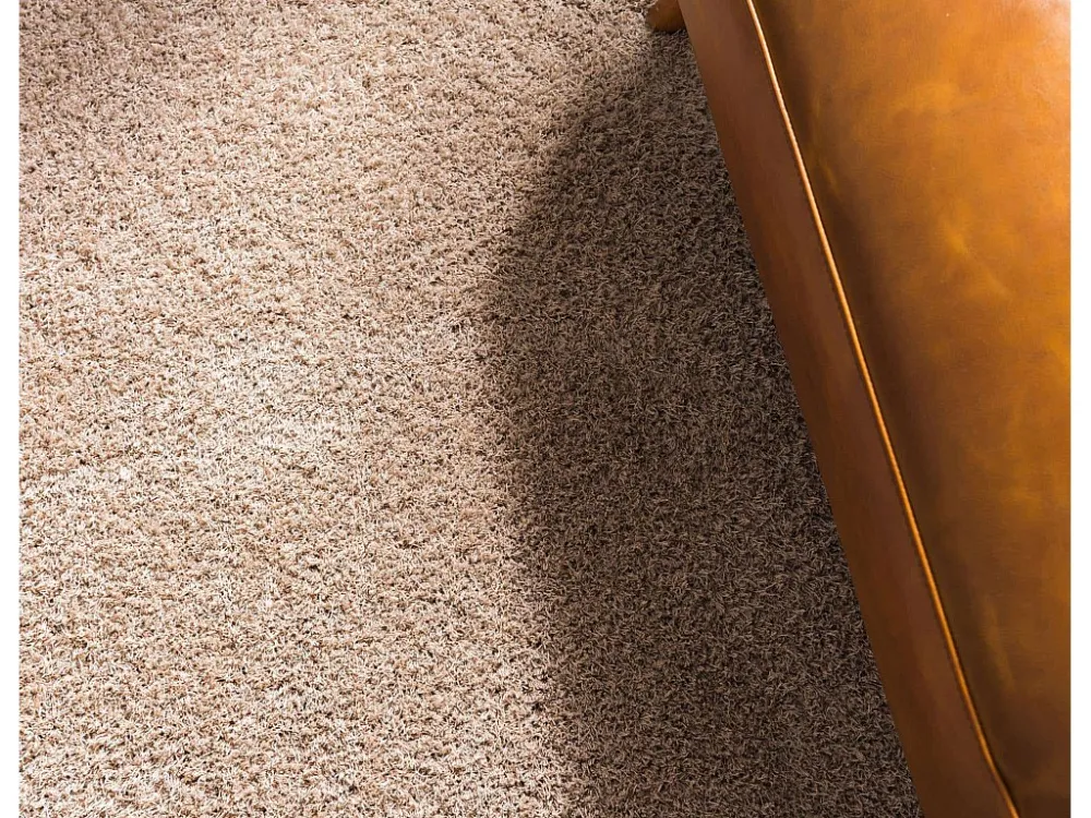 Tappeto shaggy 240x240 crema Luzern