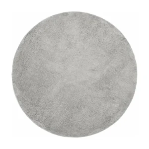 Tappeto shaggy 240x240 grigio argento Luzern