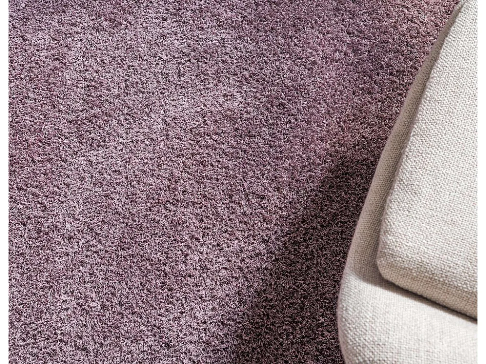 Tappeto shaggy 240x240 Viola Luzern