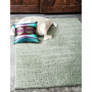 Tappeto shaggy 365x275 verde Luzern