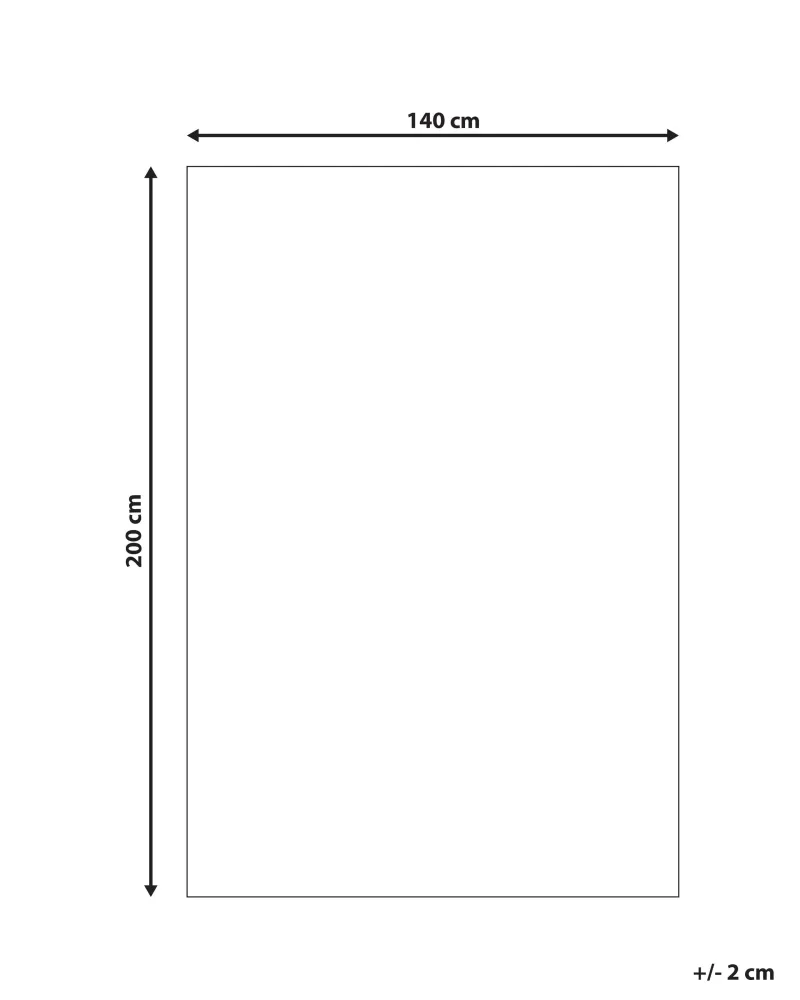 Tappeto shaggy azzurro 140 x 200 cm DEMRE