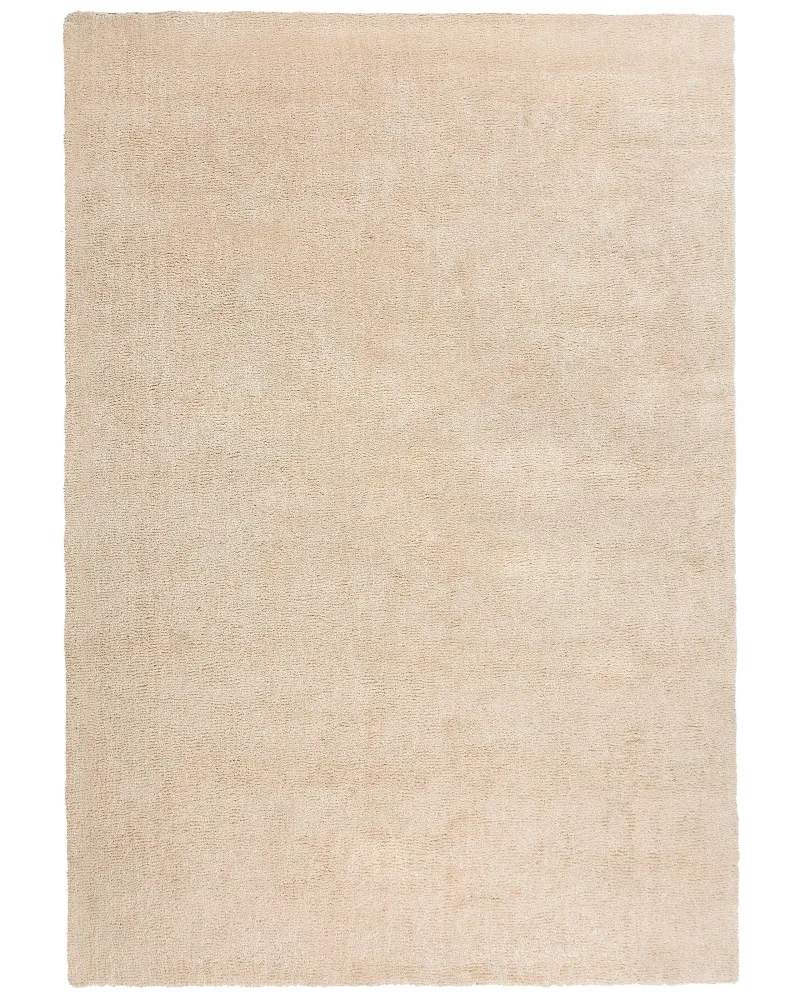 Tappeto shaggy beige evidente 140 x 200 cm DEMRE