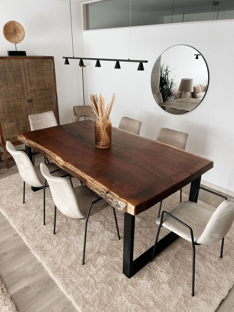 Tappeto shaggy beige evidente 140 x 200 cm DEMRE