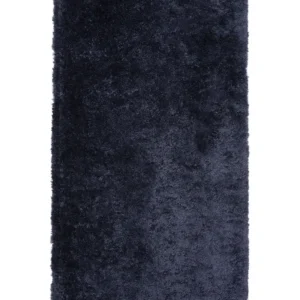 Tappeto shaggy blu nero 80 x 150 cm EVREN