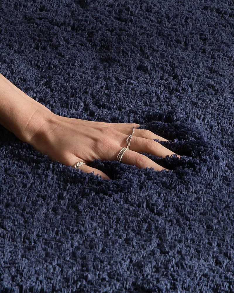 Tappeto shaggy blu ombroso 200 x 300 cm EVREN