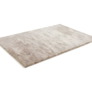 Tappeto shaggy DOLCE tortora, riflesso panna - 120 x 170 cm