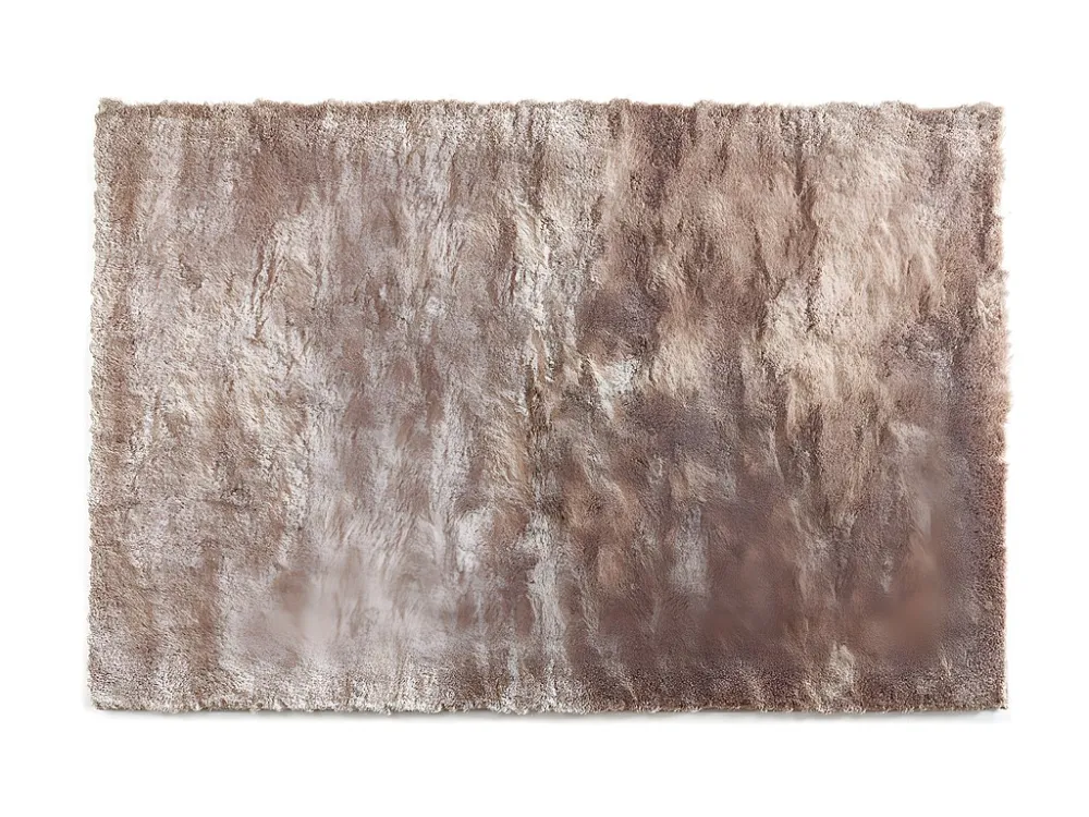 Tappeto shaggy DOLCE tortora, riflesso sabbia - 140 x 200 cm