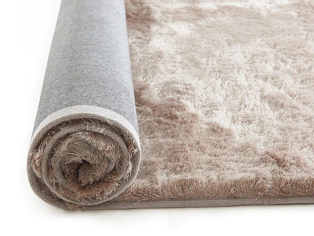 Tappeto shaggy DOLCE tortora, riflesso sabbia - 140 x 200 cm