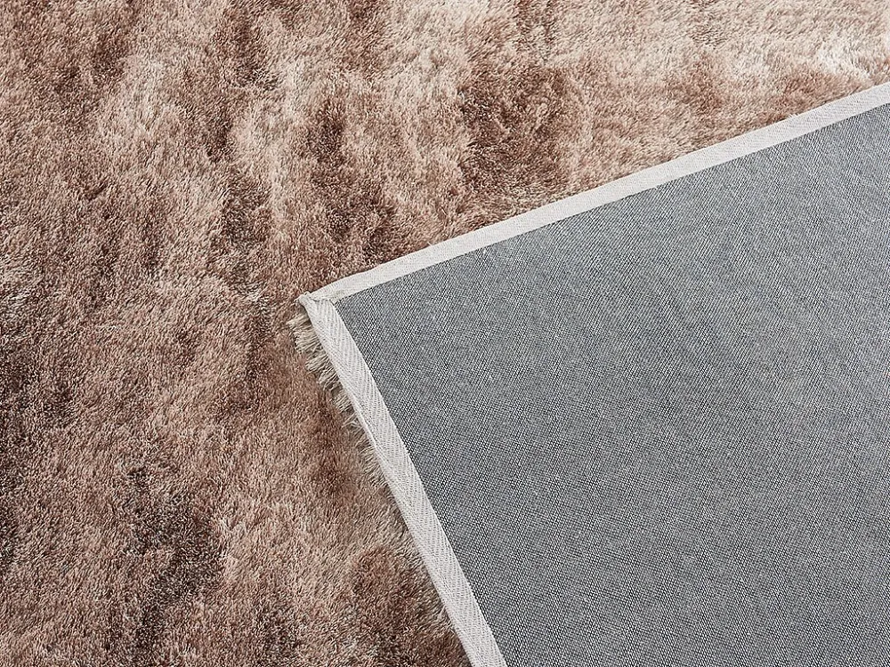 Tappeto shaggy DOLCE tortora, riflesso sabbia - 140 x 200 cm