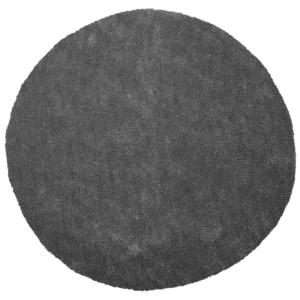 Tappeto shaggy grigio cupo tondo ⌀ 140 cm DEMRE