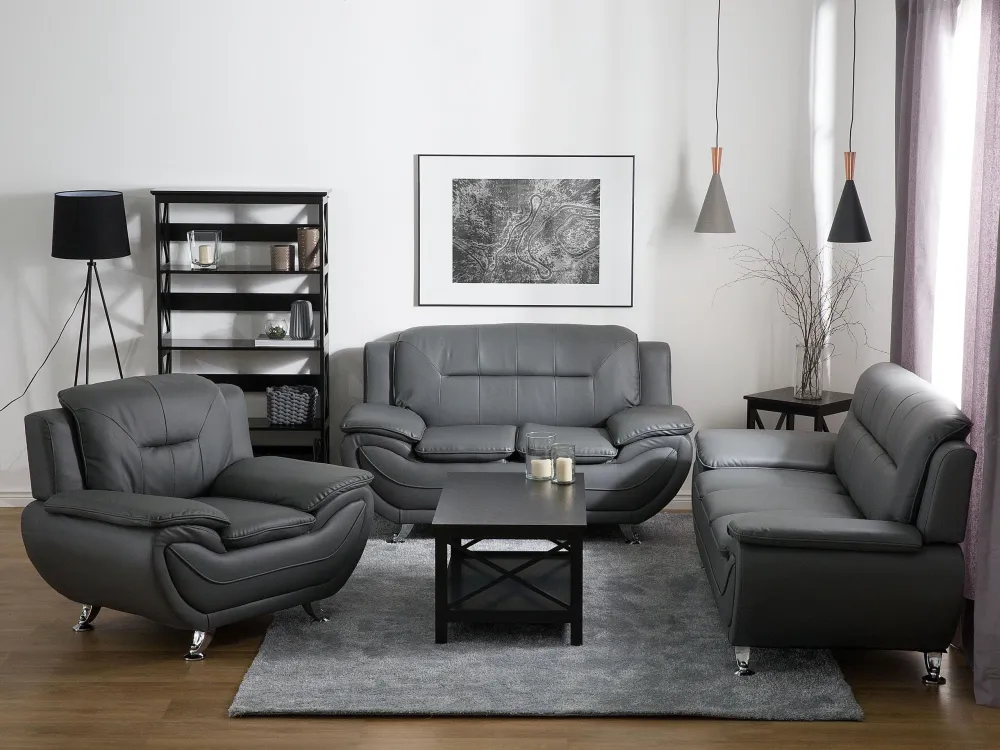 Tappeto shaggy grigio distinto 160 x 230 cm DEMRE