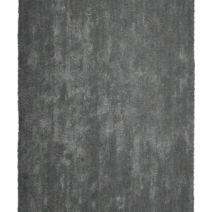 Tappeto shaggy grigio nero 140 x 200 cm DEMRE