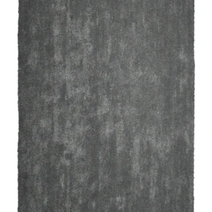 Tappeto shaggy grigio nero 140 x 200 cm DEMRE