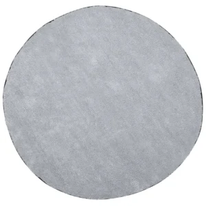 Tappeto shaggy grigio palese tondo ⌀ 140 cm DEMRE