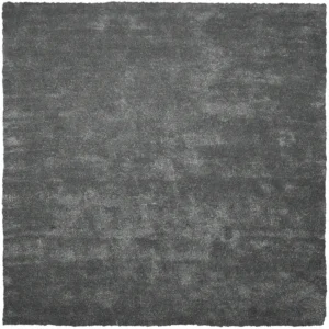 Tappeto shaggy grigio tenebroso 200 x 200 cm DEMRE