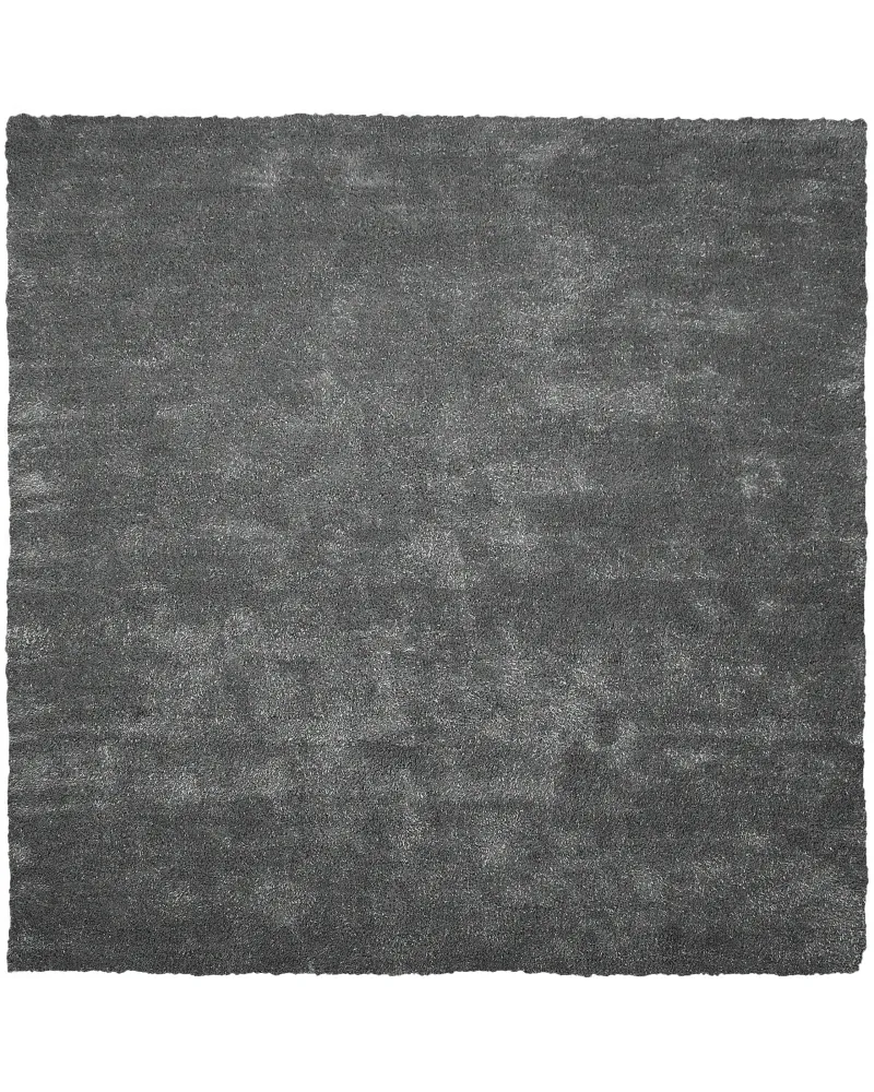Tappeto shaggy grigio tenebroso 200 x 200 cm DEMRE