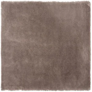 Tappeto shaggy marrone evidente 200 x 200 cm EVREN