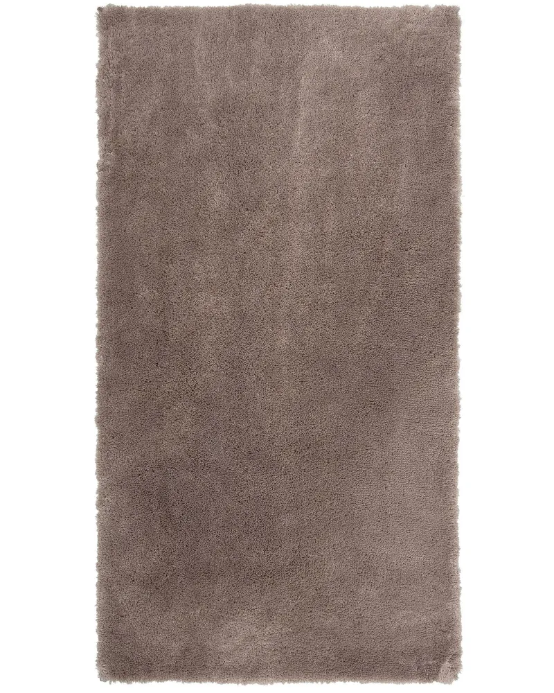 Tappeto shaggy marrone palese 80 x 150 cm EVREN