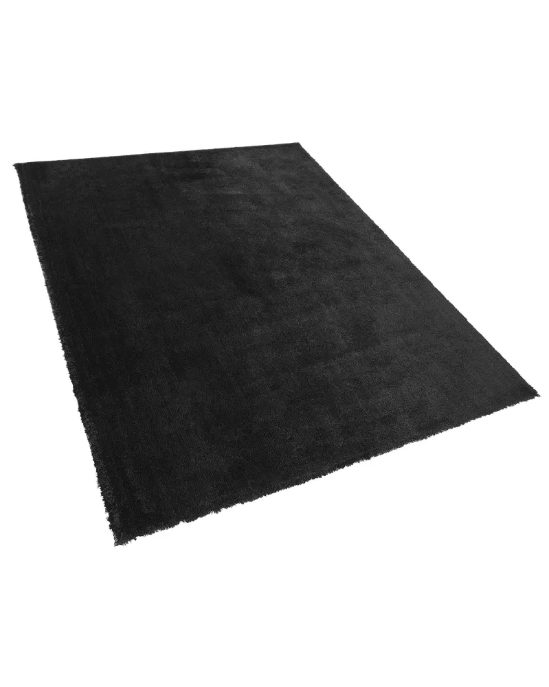Tappeto shaggy nero 160 x 230 cm EVREN
