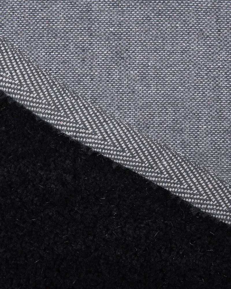 Tappeto shaggy nero tondo ⌀ 140 cm DEMRE