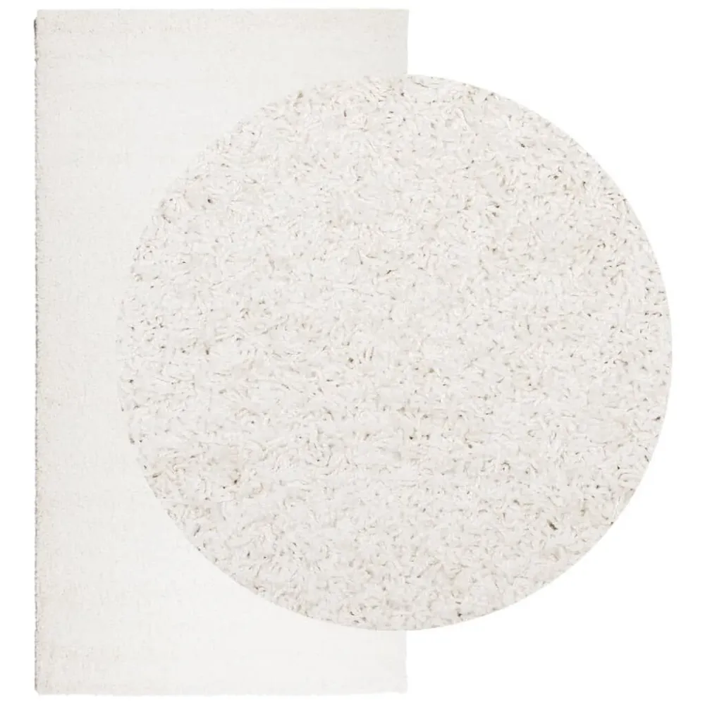 Tappeto Shaggy PAMPLONA Pelo Lungo Attuale Crema 60x110 cm