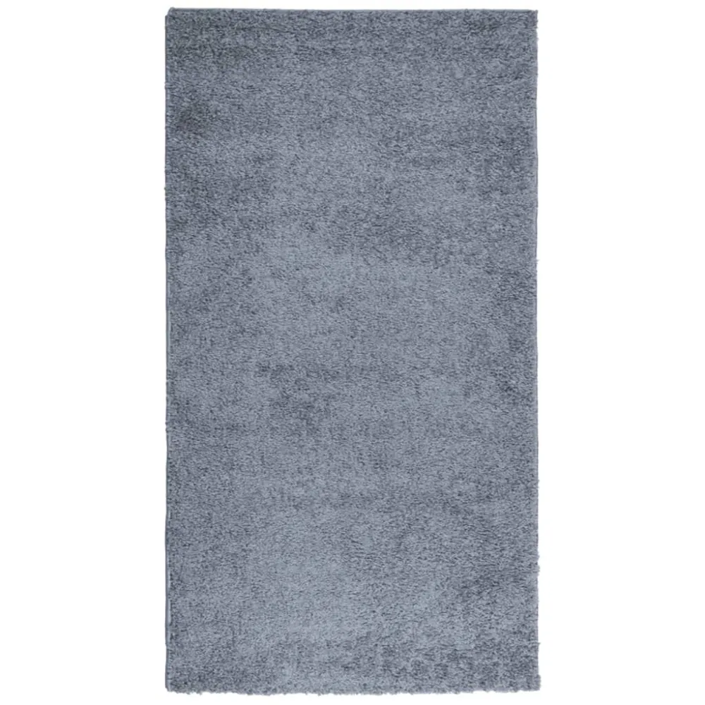 Tappeto Shaggy PAMPLONA Pelo Lungo Contemporaneo Blu 60x110 cm