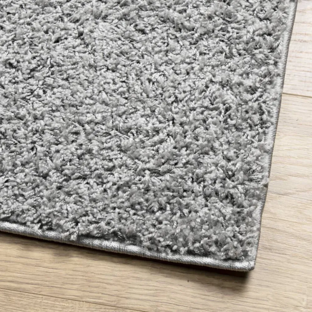 Tappeto Shaggy PAMPLONA Pelo Lungo Innovativo Grigio 60x110 cm
