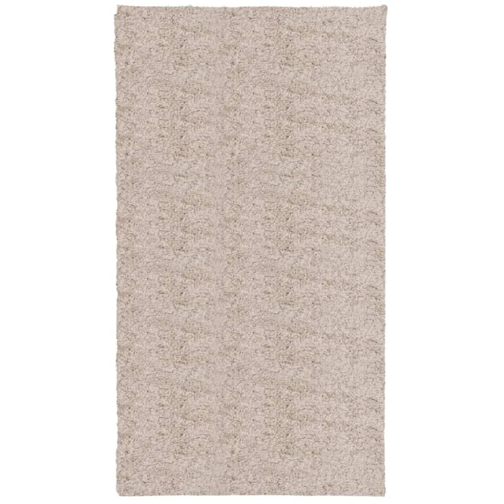 Tappeto Shaggy PAMPLONA Pelo Lungo Moderno Crema 60x110 cm