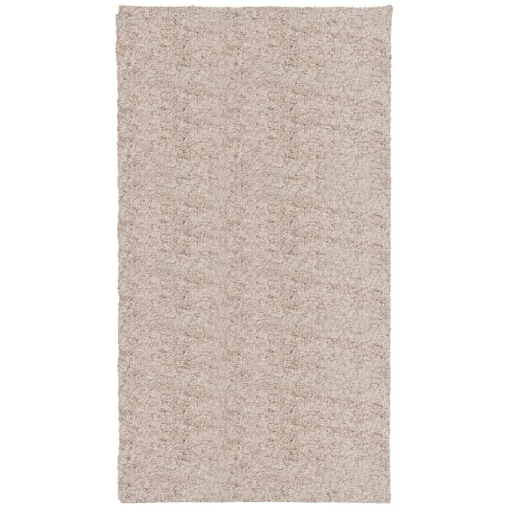 Tappeto Shaggy PAMPLONA Pelo Lungo Moderno Crema 60x110 cm