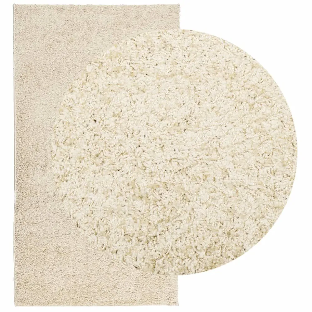 Tappeto Shaggy PAMPLONA Pelo Lungo Recente Oro 60x110 cm