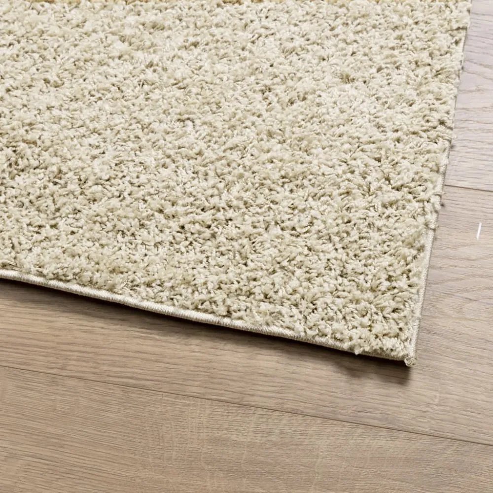 Tappeto Shaggy PAMPLONA Pelo Lungo Recente Oro 60x110 cm