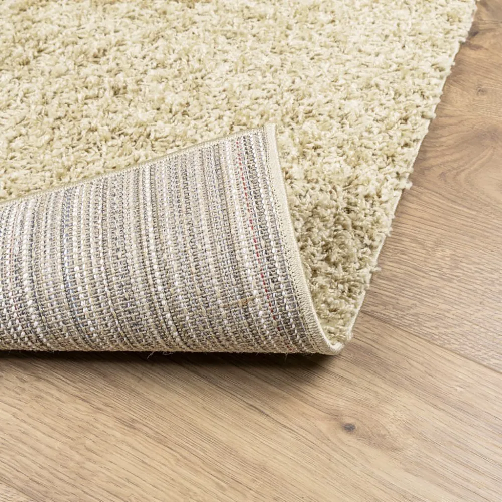 Tappeto Shaggy PAMPLONA Pelo Lungo Recente Oro 60x110 cm