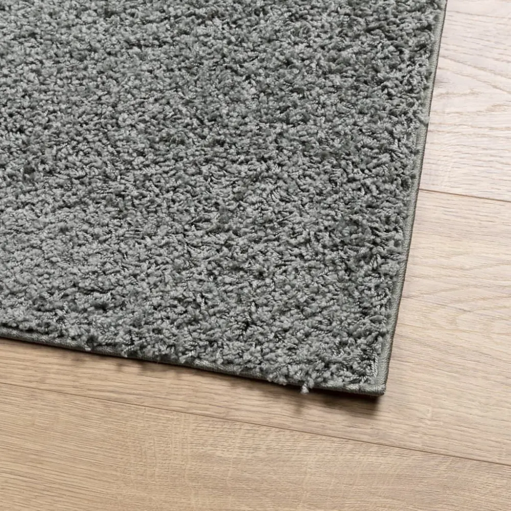 Tappeto Shaggy PAMPLONA Pelo Lungo Recente Verde 60x110 cm
