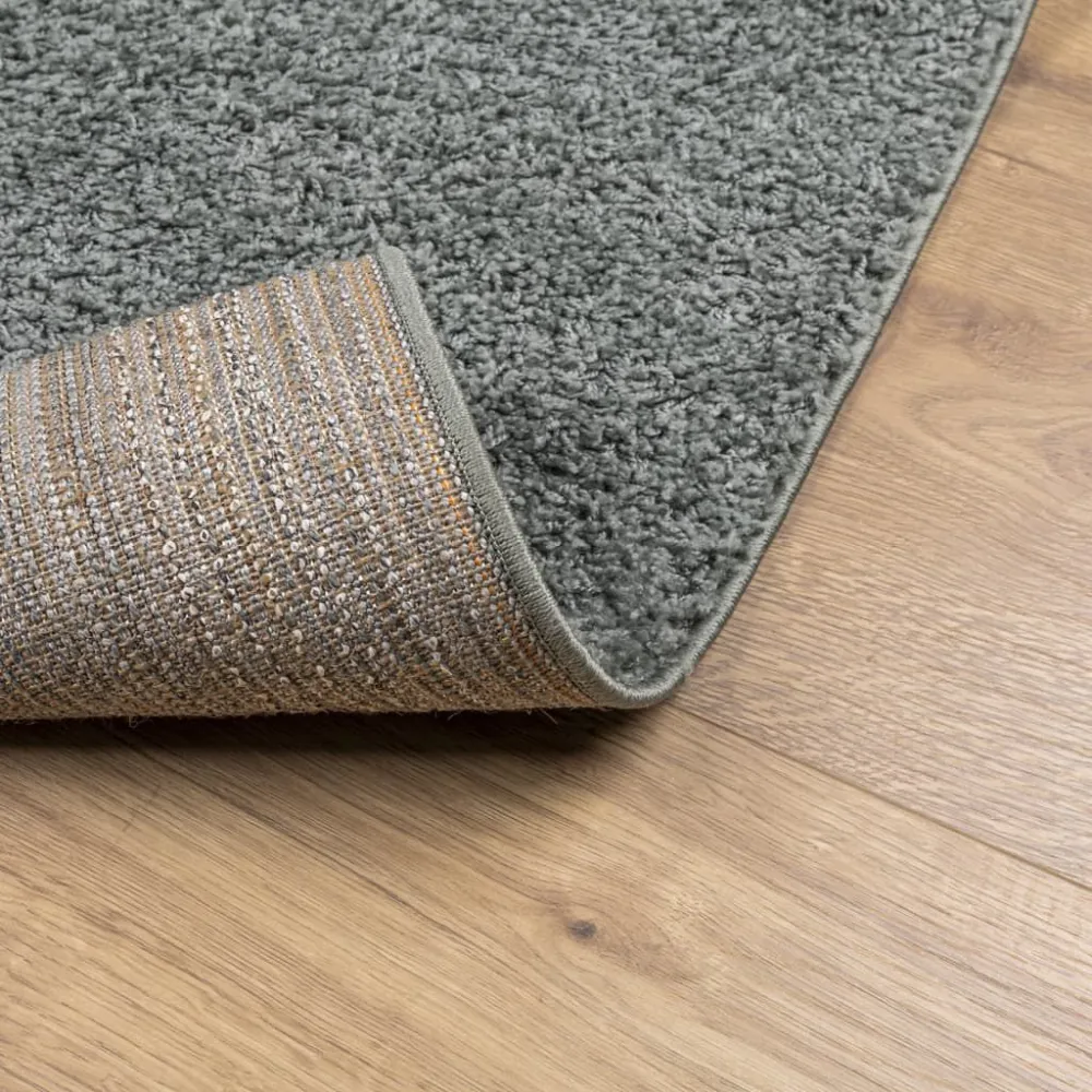 Tappeto Shaggy PAMPLONA Pelo Lungo Recente Verde 60x110 cm