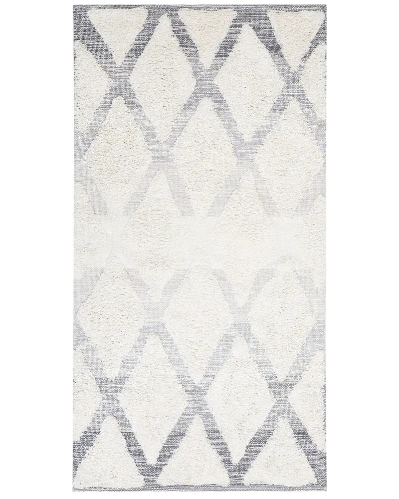 Tappeto shaggy pelo durativo beige e grigio 80x150cm PENDIK
