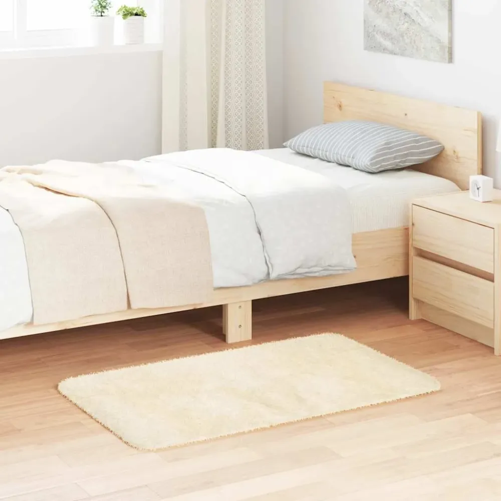 Tappeto Shaggy Pelo Durativo NAVARRA Crema 60x100 cm poliestere