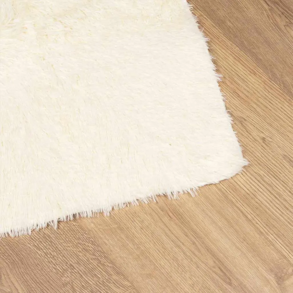 Tappeto Shaggy Pelo Durativo NAVARRA Crema 60x100 cm poliestere