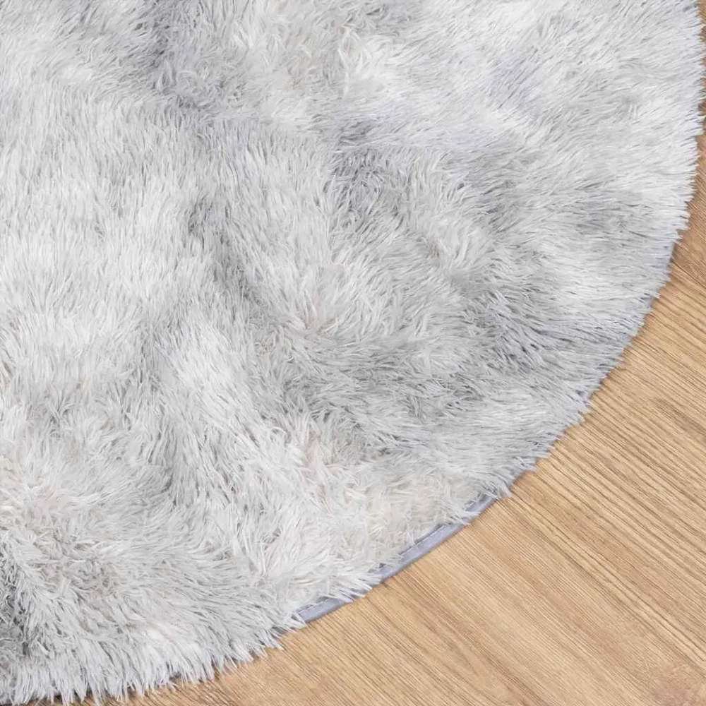 Tappeto Shaggy Pelo Durativo NAVARRA Grigio Argento 100x100cm