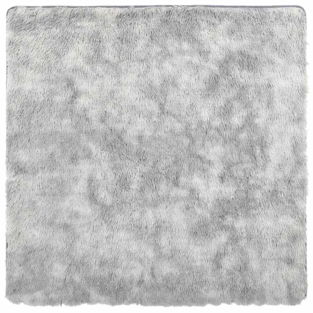 Tappeto Shaggy Pelo Durativo NAVARRA Grigio Argento 120x120cm